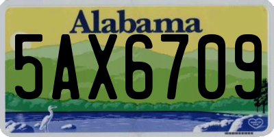AL license plate 5AX6709