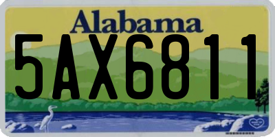 AL license plate 5AX6811