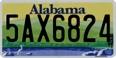 AL license plate 5AX6824