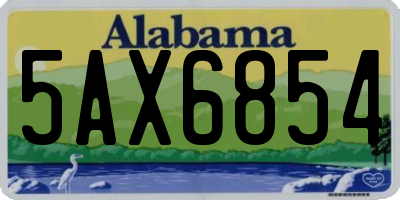 AL license plate 5AX6854