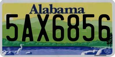 AL license plate 5AX6856