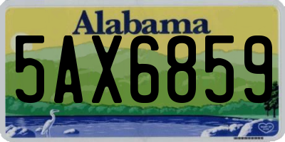 AL license plate 5AX6859