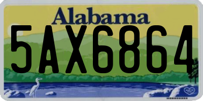 AL license plate 5AX6864