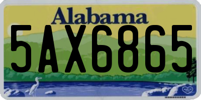 AL license plate 5AX6865
