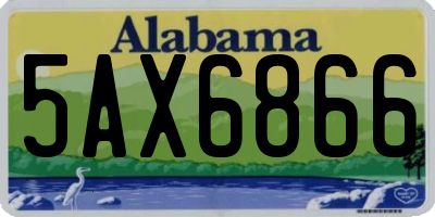 AL license plate 5AX6866