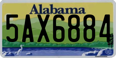 AL license plate 5AX6884