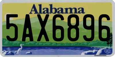 AL license plate 5AX6896