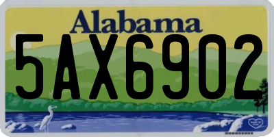 AL license plate 5AX6902