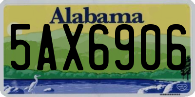 AL license plate 5AX6906