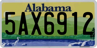 AL license plate 5AX6912