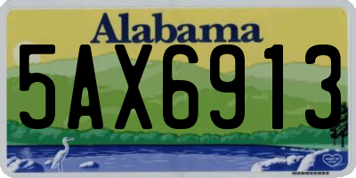 AL license plate 5AX6913