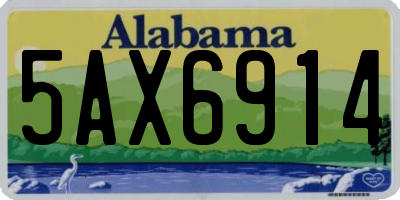 AL license plate 5AX6914