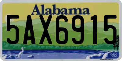 AL license plate 5AX6915
