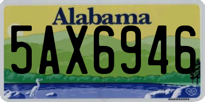 AL license plate 5AX6946