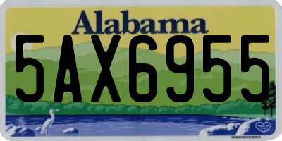 AL license plate 5AX6955