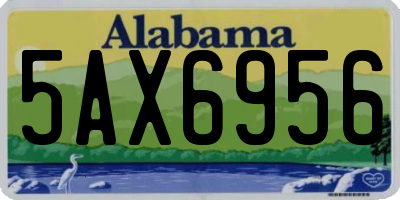 AL license plate 5AX6956