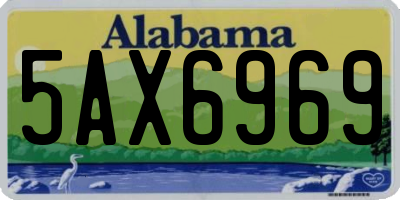 AL license plate 5AX6969