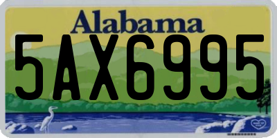 AL license plate 5AX6995