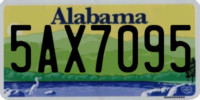AL license plate 5AX7095