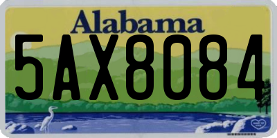 AL license plate 5AX8084