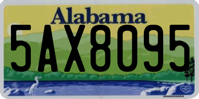 AL license plate 5AX8095