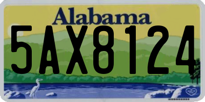 AL license plate 5AX8124