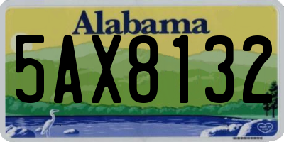 AL license plate 5AX8132