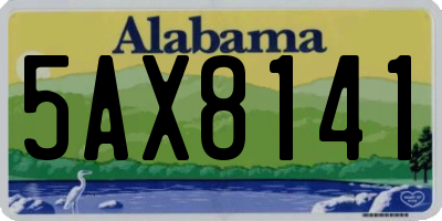 AL license plate 5AX8141