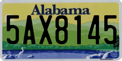 AL license plate 5AX8145