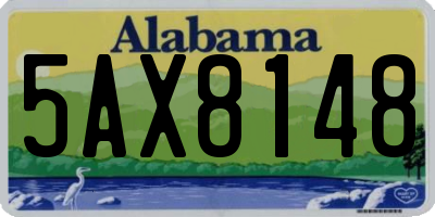 AL license plate 5AX8148