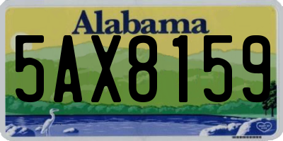 AL license plate 5AX8159