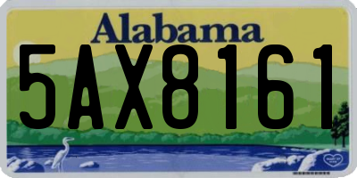AL license plate 5AX8161