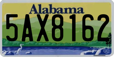 AL license plate 5AX8162