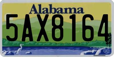 AL license plate 5AX8164