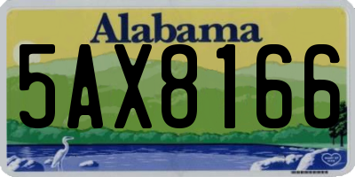 AL license plate 5AX8166