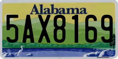 AL license plate 5AX8169