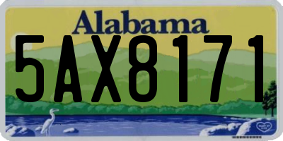 AL license plate 5AX8171