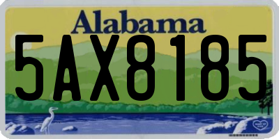 AL license plate 5AX8185