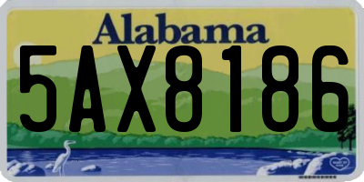 AL license plate 5AX8186