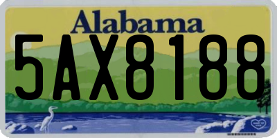 AL license plate 5AX8188