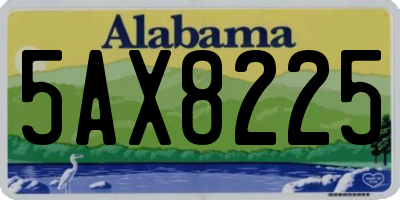 AL license plate 5AX8225