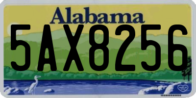 AL license plate 5AX8256