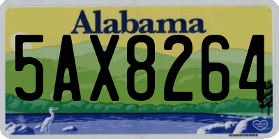 AL license plate 5AX8264