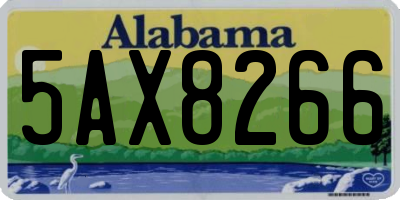 AL license plate 5AX8266