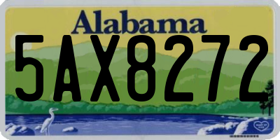 AL license plate 5AX8272