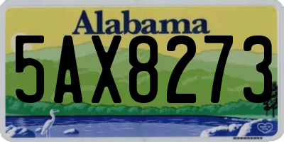 AL license plate 5AX8273