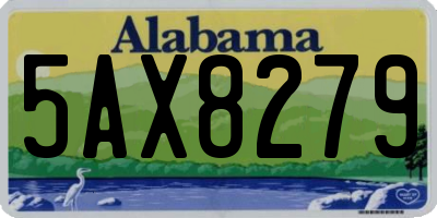 AL license plate 5AX8279