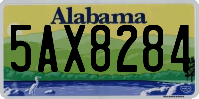 AL license plate 5AX8284