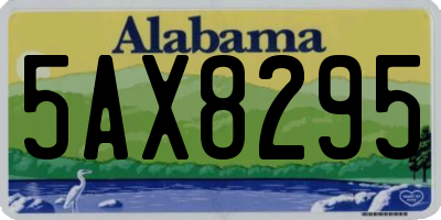 AL license plate 5AX8295