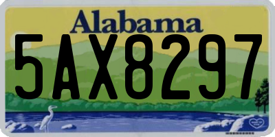 AL license plate 5AX8297